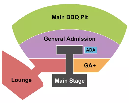 seating chart for Julian B Lane Riverfront Park - Tampa Pig Jig - eventticketscenter.com