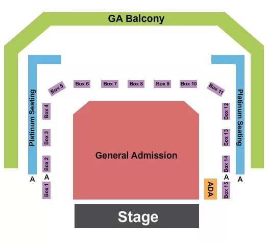 seating chart for KEMBA Live! - Endstage GA/Boxes - eventticketscenter.com
