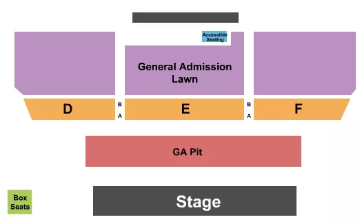 seating chart for KEMBA Live! - GA Pit/Reserved/GA Lawn - eventticketscenter.com