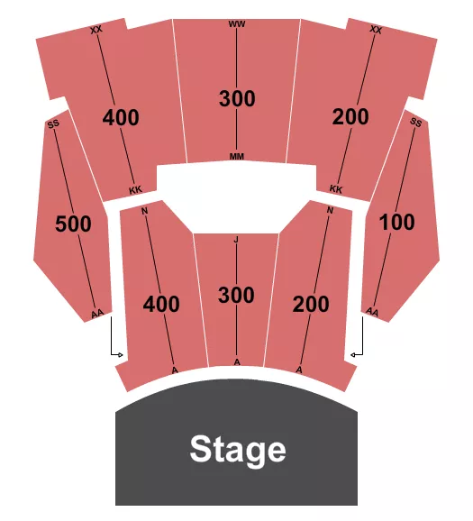 seating chart for K-LOVE Center - Endstage - eventticketscenter.com