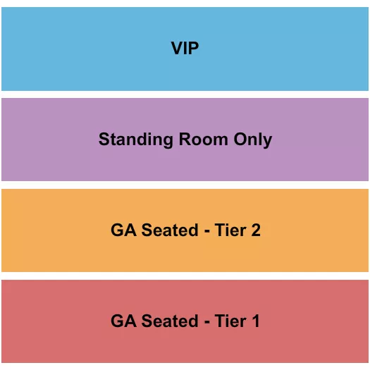 seating chart for Marathon Music Works - GA Tiers/SRO/VIP - eventticketscenter.com