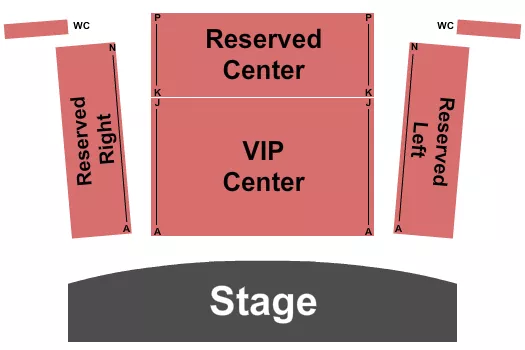 seating chart for KSU Dance Theater on Marietta Campus - Endstage - eventticketscenter.com