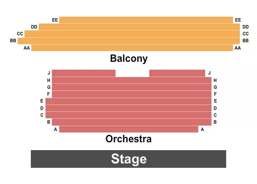 seating chart for Morris K. Sirote Theatre at Alys Robinson Stephens PAC - Endstage - eventticketscenter.com