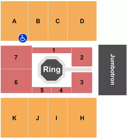 seating chart for Kaiser Permanente Arena - MMA - eventticketscenter.com