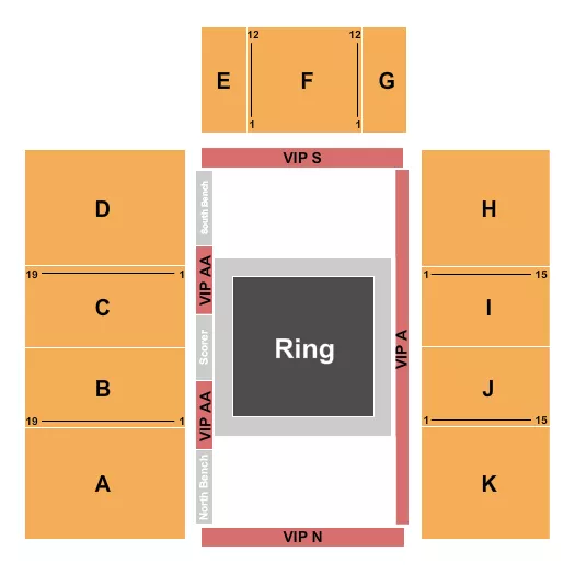 seating chart for Kaiser Permanente Arena - Sumo - eventticketscenter.com