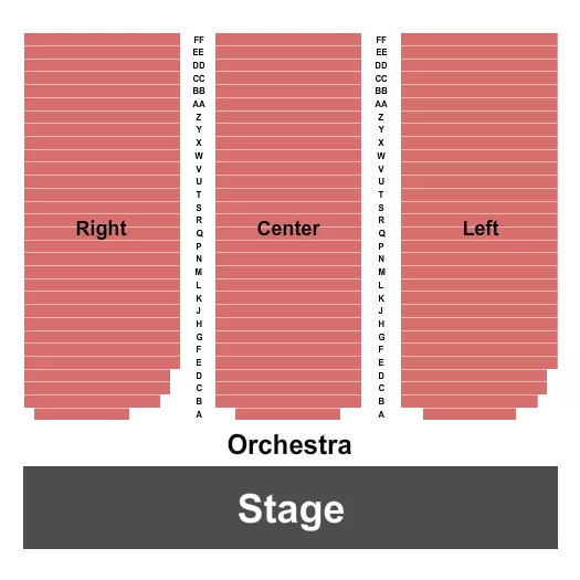 seating chart for Kannapolis Performing Arts Center - Endstage 2 - eventticketscenter.com