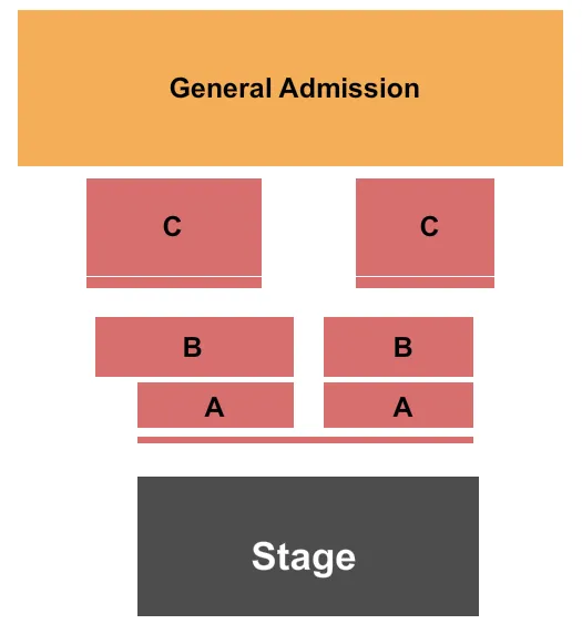 seating chart for Kansas Crossing Casino & Hotel - Endstage - eventticketscenter.com