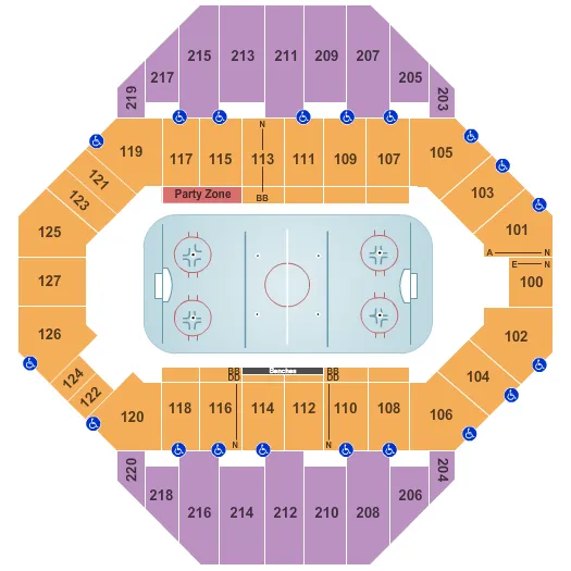 seating chart for Landon Arena At Stormont Vail Events Center - Hockey - eventticketscenter.com