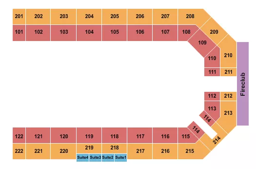 seating chart for Kansas Star Event Center - Arena - Open Floor - eventticketscenter.com