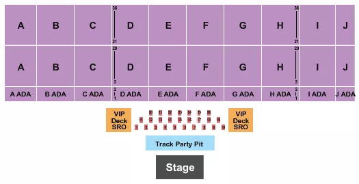 seating chart for Kansas State Fair - Endstage Reserved 2 - eventticketscenter.com
