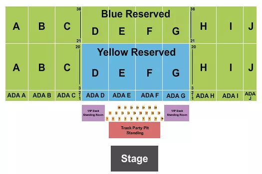 seating chart for Kansas State Fair - Endstage Tables - eventticketscenter.com