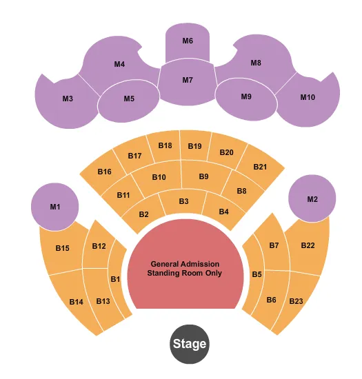 seating chart for Kaos at Palms Casino Resort - Endstage GA - eventticketscenter.com