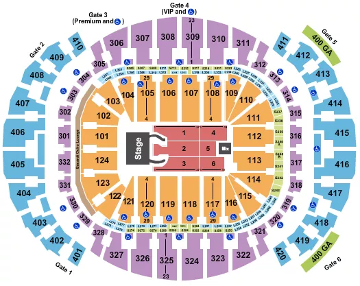 seating chart for Kaseya Center - Eros Ramazzotti - eventticketscenter.com