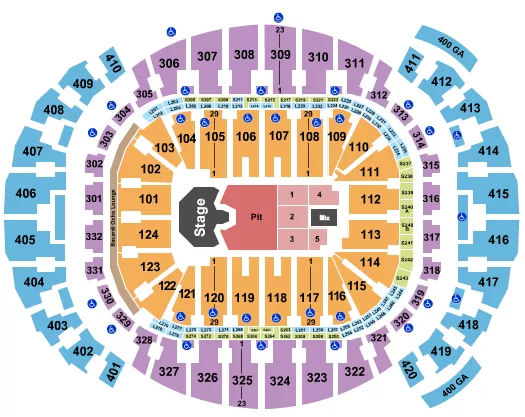 seating chart for Kaseya Center - Ghost - eventticketscenter.com