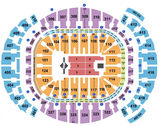 seating chart for Kaseya Center - J. Cole - eventticketscenter.com