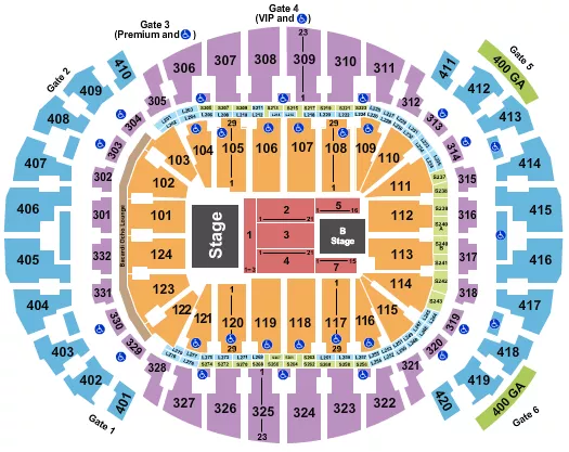 seating chart for Kaseya Center - Rawayana - eventticketscenter.com