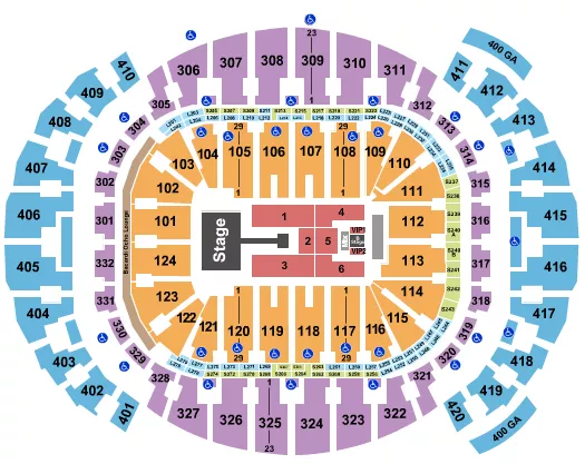 seating chart for Kaseya Center - Summer Walker - eventticketscenter.com