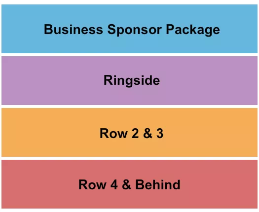 seating chart for Kato Ballroom - Ringside / Rows - eventticketscenter.com