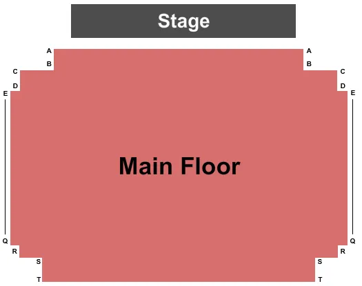 seating chart for Kay Meek Centre - End Stage - eventticketscenter.com