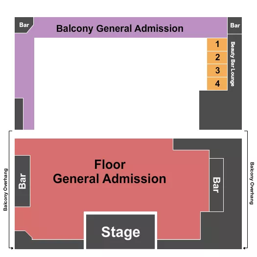 seating chart for Kee To Bala - Ga Floor/GA Balcony w/Tables - eventticketscenter.com