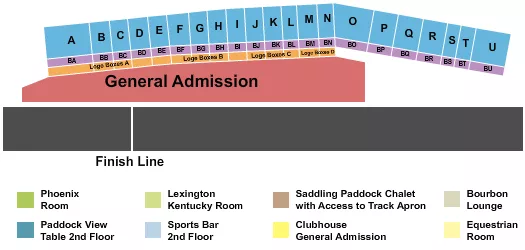 seating chart for Keeneland - Breeders Cup - eventticketscenter.com