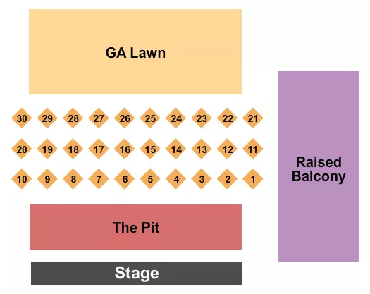 seating chart for Kegs Canalside Events Center - Endstage Pit - eventticketscenter.com