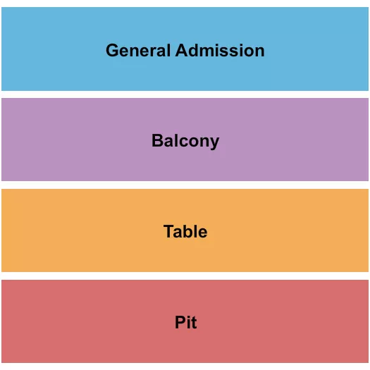 seating chart for Kegs Canalside Events Center - GA/Balc/Pit/Table - eventticketscenter.com