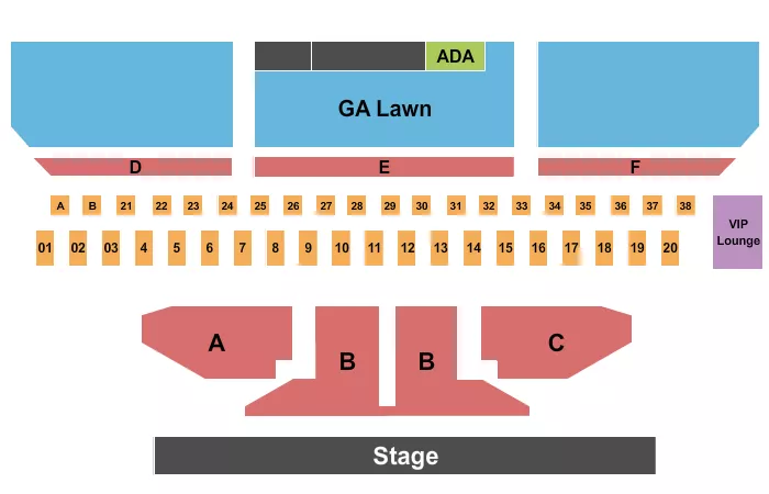 seating chart for KEMBA Live! - End Stage - eventticketscenter.com