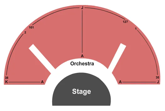 seating chart for Kennedy Center Theatre Lab - Endstage - eventticketscenter.com