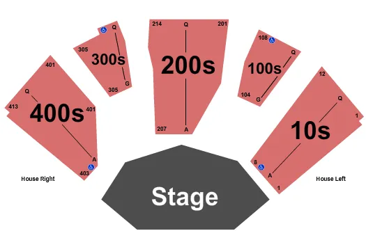seating chart for Bomhard Theatre at The Kentucky Center - End Stage - eventticketscenter.com