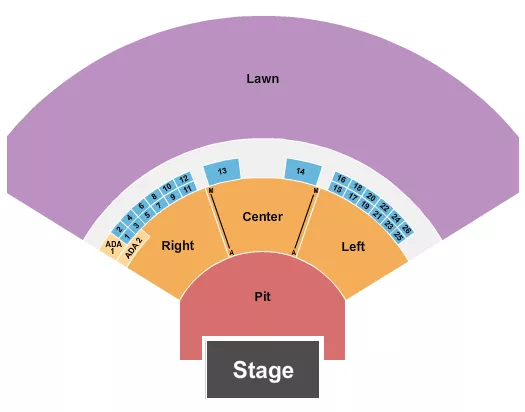 seating chart for KettleHouse Amphitheater - Endstage 3 - eventticketscenter.com