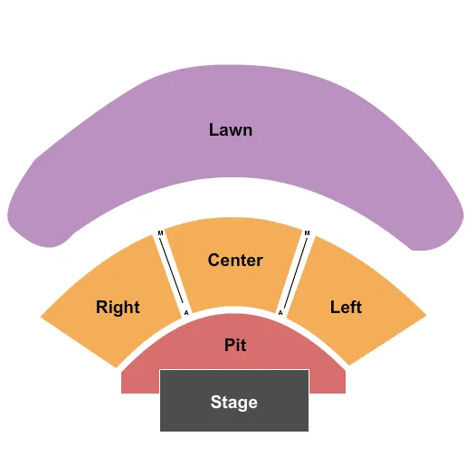 seating chart for KettleHouse Amphitheater - End Stage - eventticketscenter.com