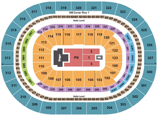 seating chart for KeyBank Center - Avenged Sevenfold - eventticketscenter.com