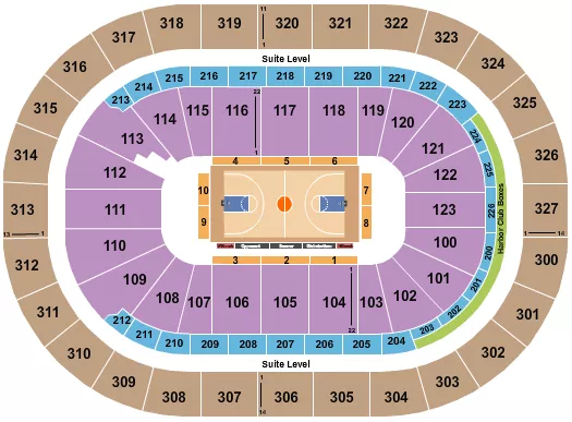 seating chart for KeyBank Center - Basketball - Globetrotters - eventticketscenter.com