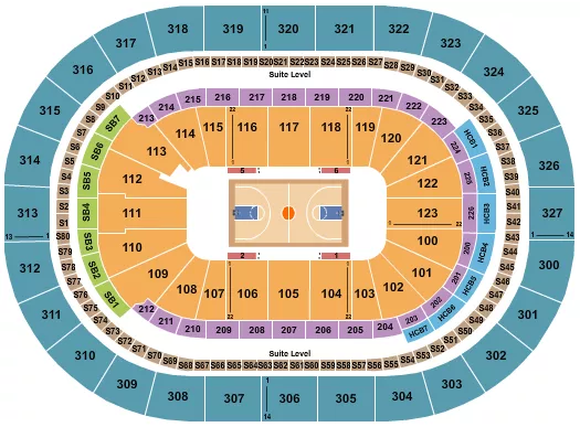 seating chart for KeyBank Center - Basketball - NCAA - eventticketscenter.com