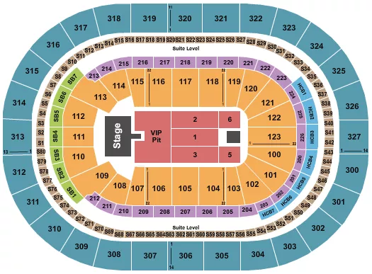 seating chart for KeyBank Center - Cody Johnson - eventticketscenter.com