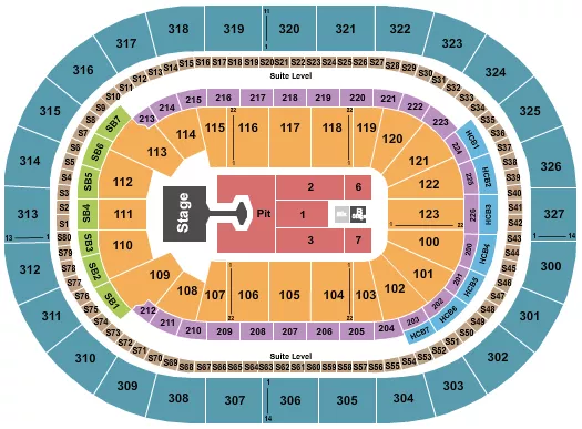 seating chart for KeyBank Center - Disturbed - eventticketscenter.com