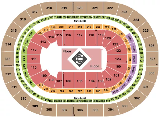 seating chart for KeyBank Center - Drake 2024 - eventticketscenter.com