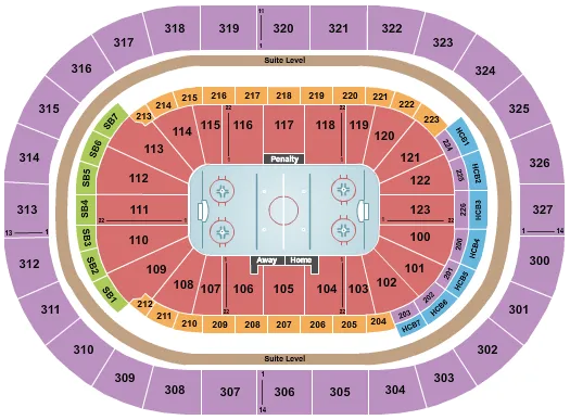 seating chart for KeyBank Center - Hockey - eventticketscenter.com