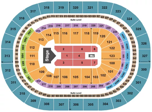 seating chart for KeyBank Center - Jelly Roll - eventticketscenter.com