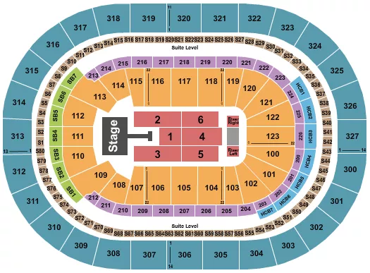 seating chart for KeyBank Center - Jonas Brothers - eventticketscenter.com