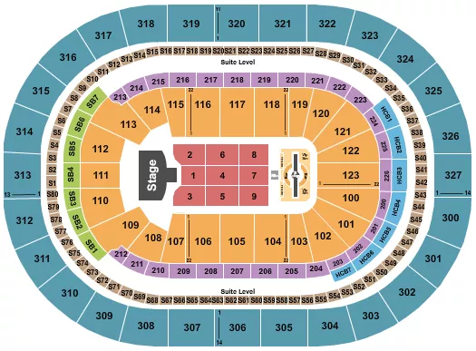seating chart for KeyBank Center - Justin Timberlake - eventticketscenter.com