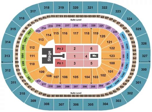 seating chart for KeyBank Center - Kelsea Ballerini - eventticketscenter.com