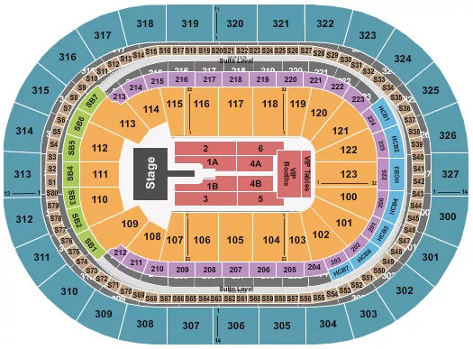 seating chart for KeyBank Center - Mary J. Blige - eventticketscenter.com