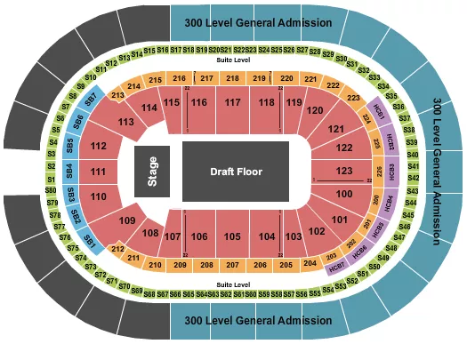 seating chart for KeyBank Center - NHL Draft - eventticketscenter.com