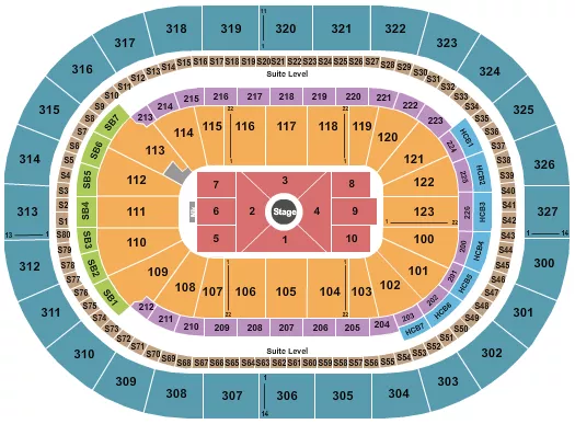 seating chart for KeyBank Center - Nate Bargatze - eventticketscenter.com