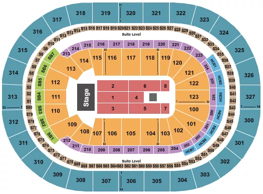 seating chart for KeyBank Center - Pentatonix - eventticketscenter.com