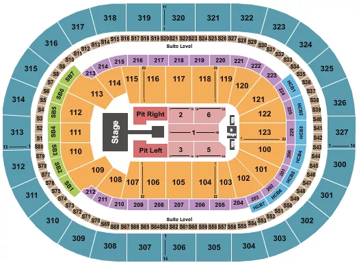 seating chart for KeyBank Center - Sombr - eventticketscenter.com
