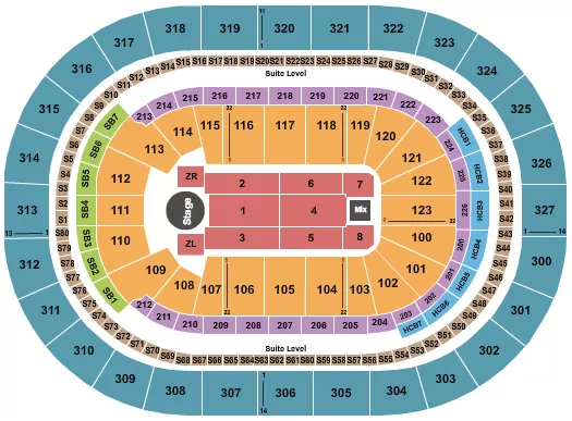 seating chart for KeyBank Center - Zayn - eventticketscenter.com
