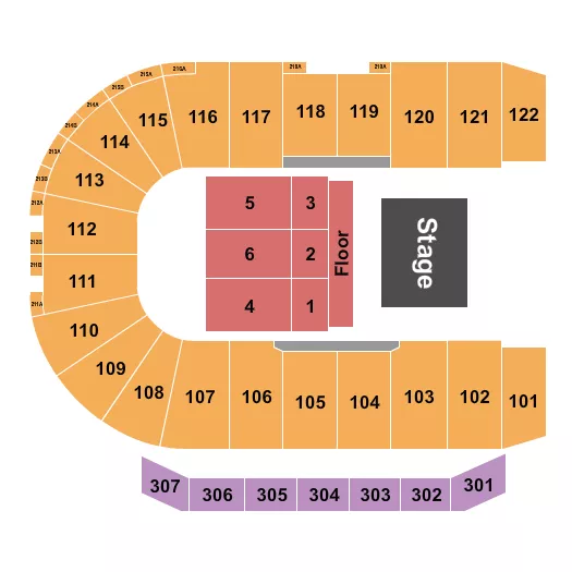 seating chart for Keystone Centre - Endstage 2 - eventticketscenter.com